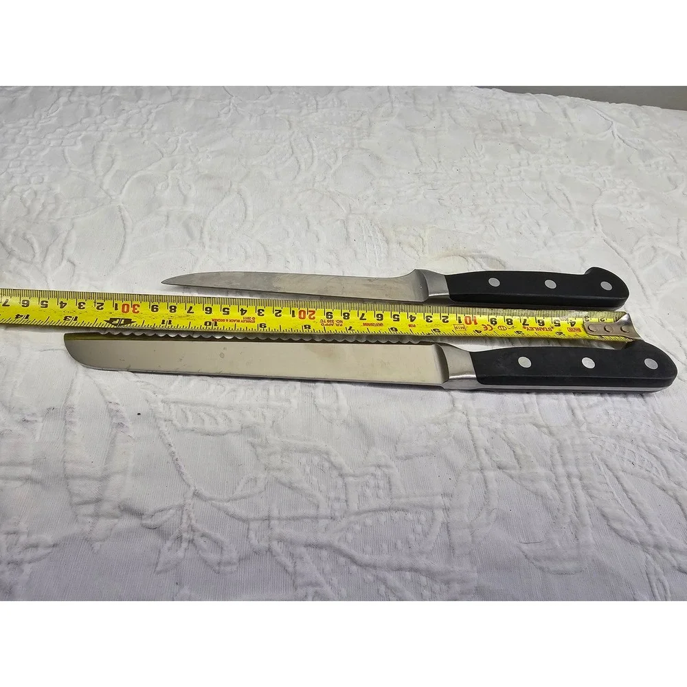 Winco Acero Knife Set Unisex OS Black Good German Steel KFP-82 KFP-61 2pc